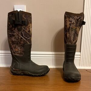 Rocky Dark Brown Camo Rubber Boots